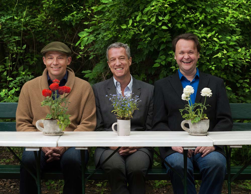 Das Trio "Slowboy" mit den Musikern Kay Lübke, Jan von Klewitz und Wolfgang Roggenkamp; Foto: